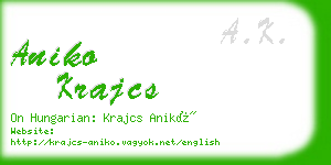 aniko krajcs business card